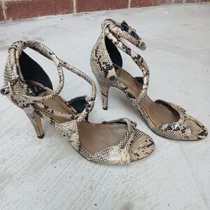 Fergalicious Snakeskin Patterned Heels